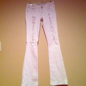 BEBE Destroyed jeans