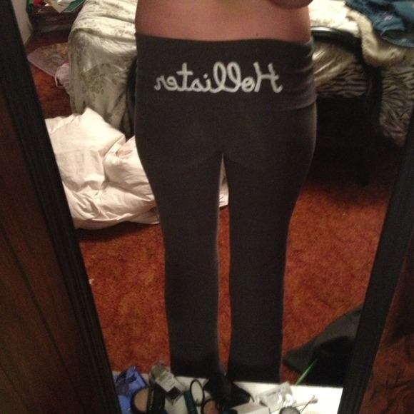 63 off Hollister Pants Grey Hollister Yoga Pants from Kaylee's