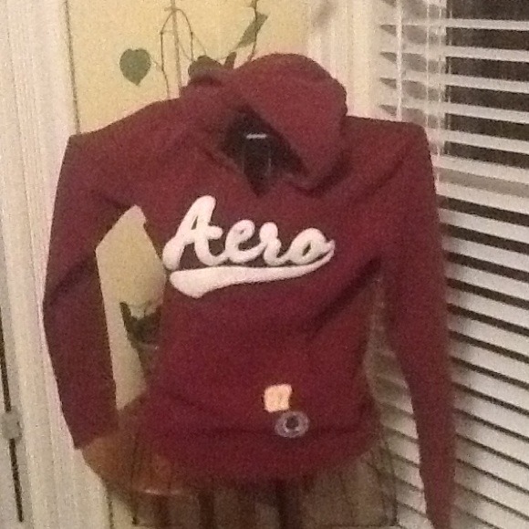 Aeropostale Tops - Burgundy sweatshirt Aeropostale Sm