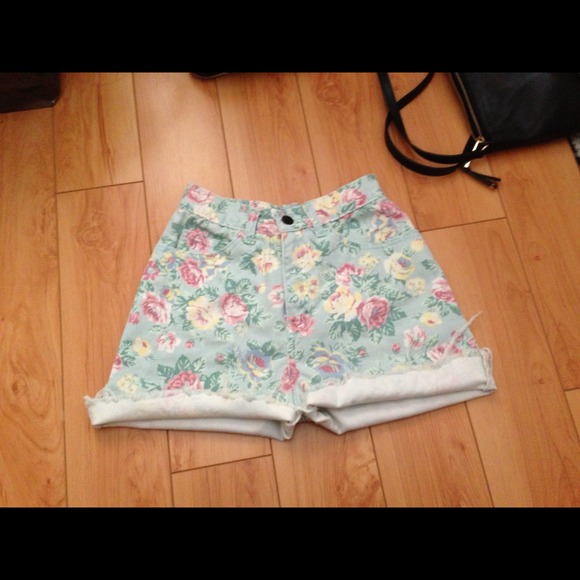 Floral HighWaisted Shorts