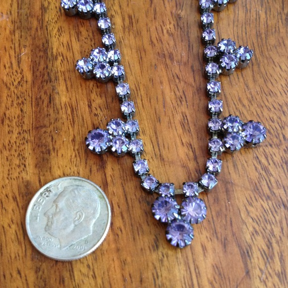 🔥REDUCED🔥 Vintage rhinestone wreath necklace - Picture 3 of 4