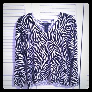 Cute Zebra Print Sweater