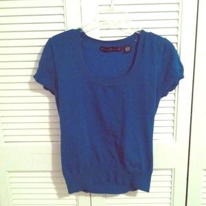 Blue Green Sweater Blouse