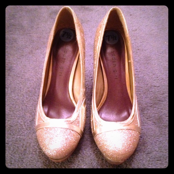 Gold Sparkly Heels