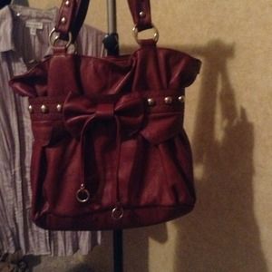 Burgundy bag