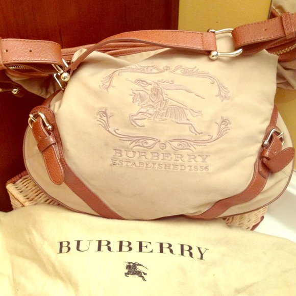 Authentic canvas Burberry handbag!