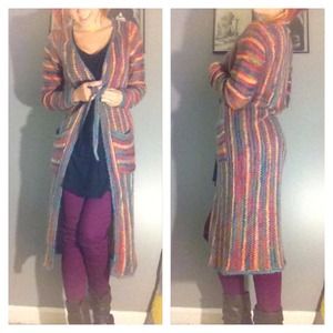 ✂✂REDUCED!✂✂Retro-chic trench length sweater!!!