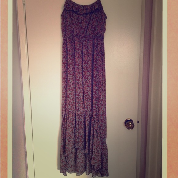 * sold * Floral print high low dress