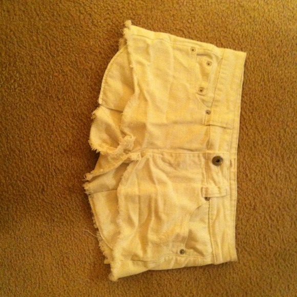 White shorts! Worn once!