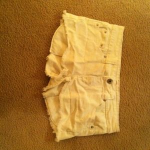 White shorts! Worn once!