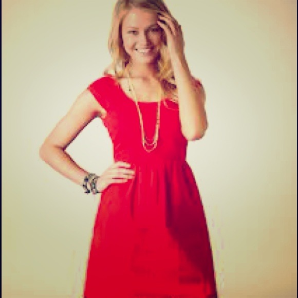 Red Bow Back Dress