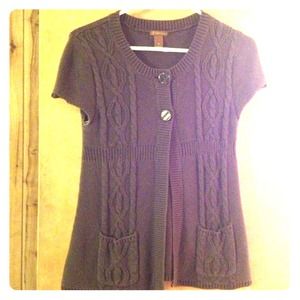 Brown knitted sweater