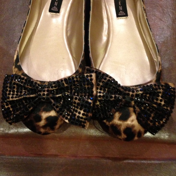 Bundle: Leopard Bow Flats and Leopard Skirt