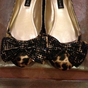 Bundle: Leopard Bow Flats and Leopard Skirt