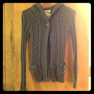 Charcoal grey knitted sweater