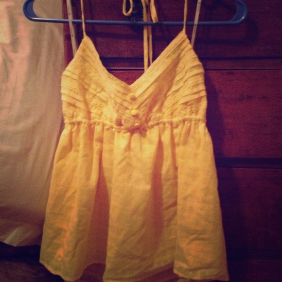 ❗❗SOLD❗❗ Forever21 Yellow Halter Top