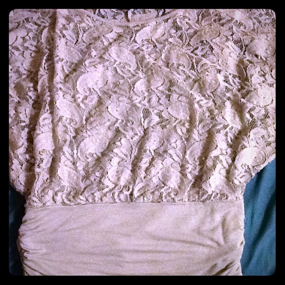Grey lace top. Size M - Picture 1 of 3