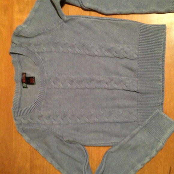 Blue gray sweater