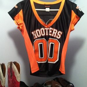 Old hooters top worn twice