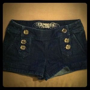 Express denim shorts size 0
