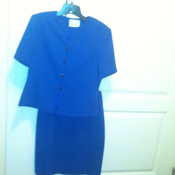 Royal blue suit