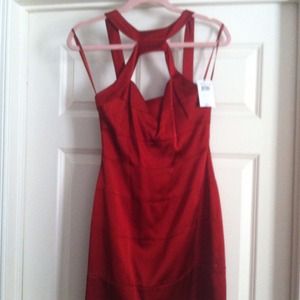 BCBG red cocktail dress