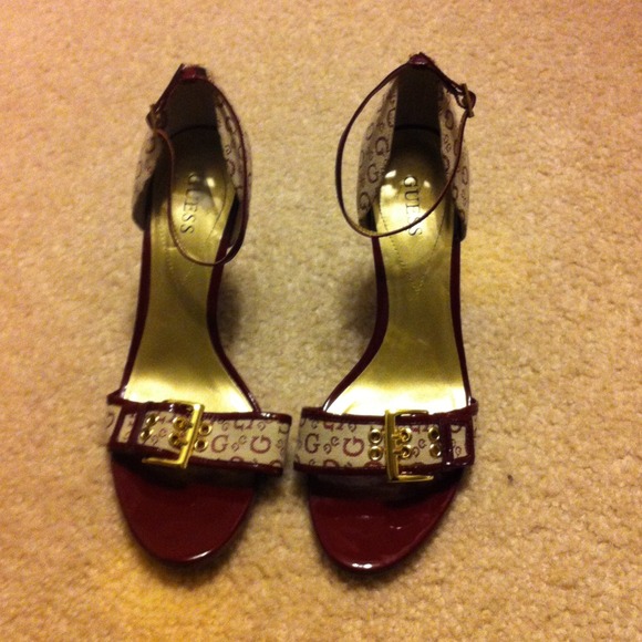 Guess Shoes - Guess heels with ankle strap(Bin 4-036)