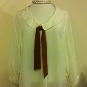 Anthropology silk blouse