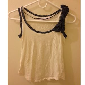Zara basic tank with bow