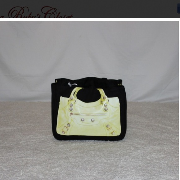 Together bag moto in lemon on black