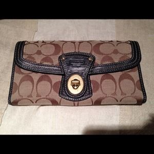 Coach Brown Logo Wallet