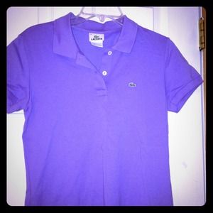 Lacoste lavender polo