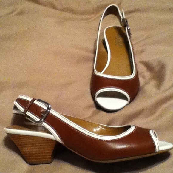 Franco Sarto sling back heels