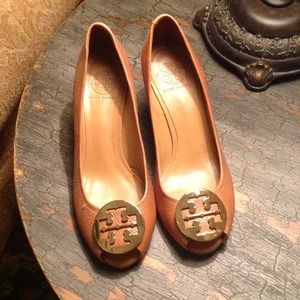 Tory Burch Tan Wedges