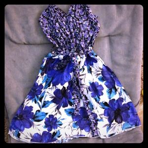 SALE❗Blue Floral Dress