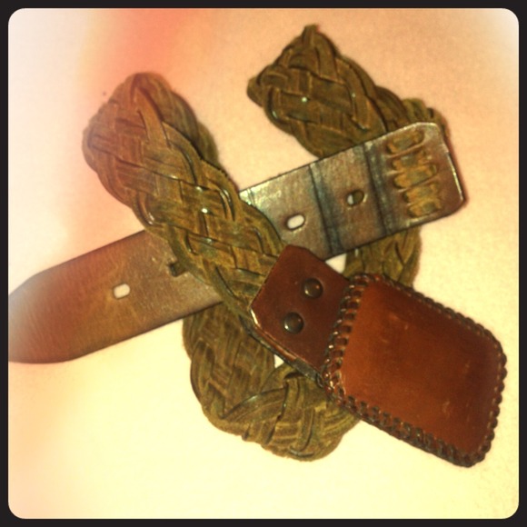 ⭐️SALE⭐️100% Whole Grain Braided Leather Belt