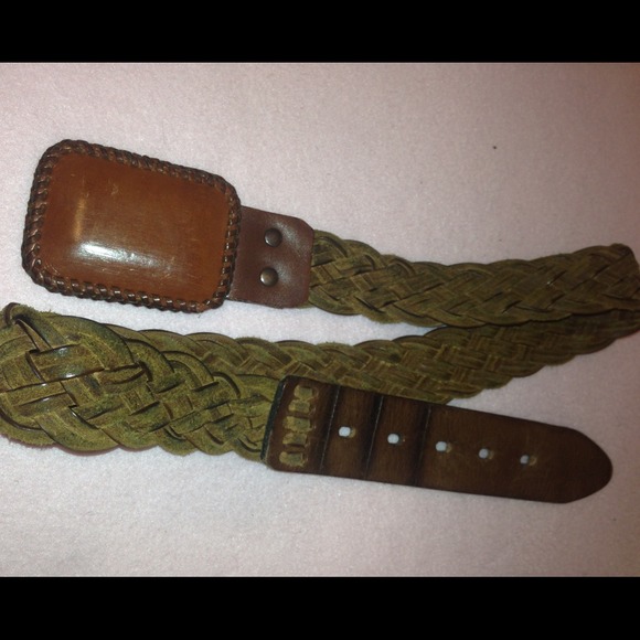 ⭐️SALE⭐️100% Whole Grain Braided Leather Belt main image 4