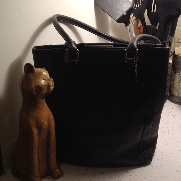 Leather coach bag