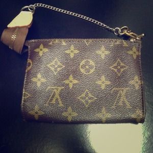 Small mini inspired LV makeup/coin bag