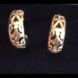 Gold tone earrings