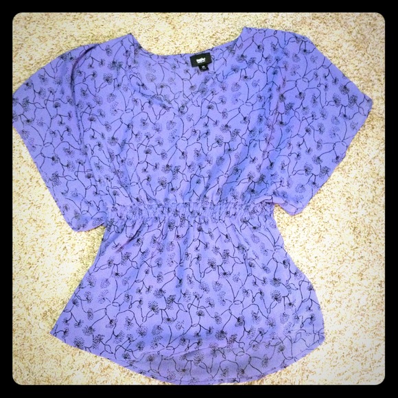 REDUCED**Purple empire waist shirt