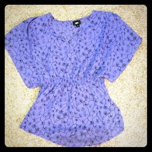 REDUCED**Purple empire waist shirt