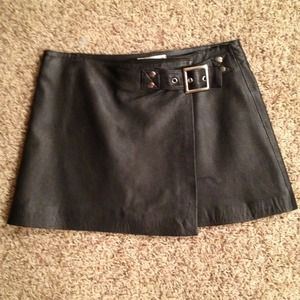 🌟Hugo Buscati leather skirt