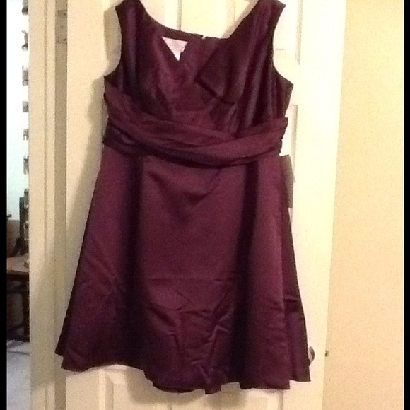 Plum David's Bridal Bridesmaid Dress - Picture 1 of 1