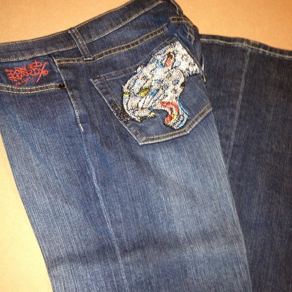 Ed Hardy Denim - Ed Hardy Rhinestone Jeans