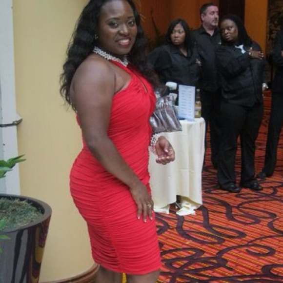 Red semi formal dress