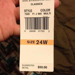 alfred dunner career blouse. plus. 24w. nwt