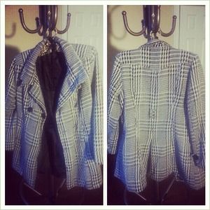 !!Bundle!! Houndstooth Coat & Patch Capri!