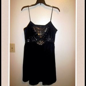 Sleeveless sequence party dress