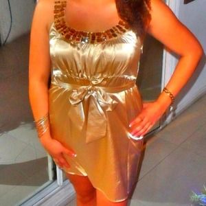 Gold dress